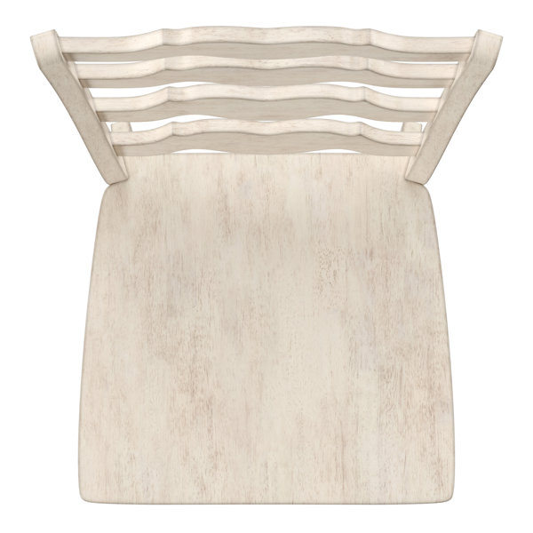 Three Posts™ Huling Solid Wood Ladder Back Side Chair & Reviews Wayfair